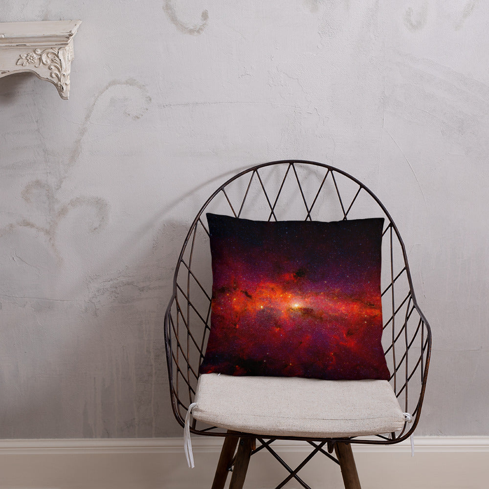 Red Milky Way Accent Pillow