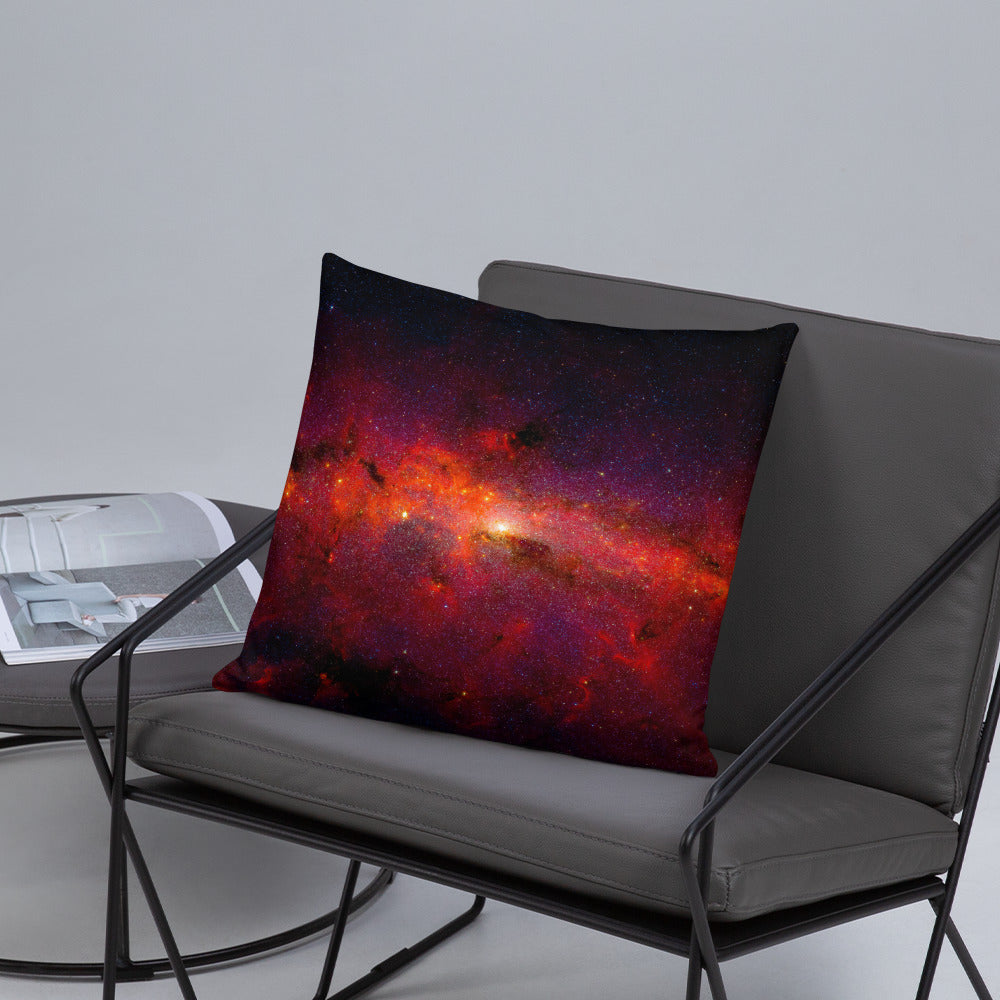 Red Milky Way Accent Pillow