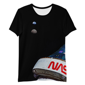 Orion, Earth, and the Moon All-Over Print Men's Athletic T-shirt
