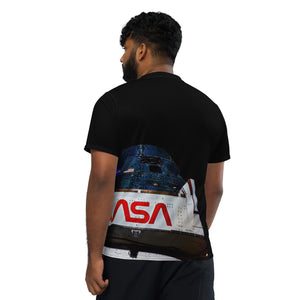Orion, Earth, and the Moon Recycled unisex sports jersey