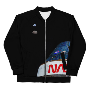 Orion, Earth, and the Moon Unisex Bomber Jacket